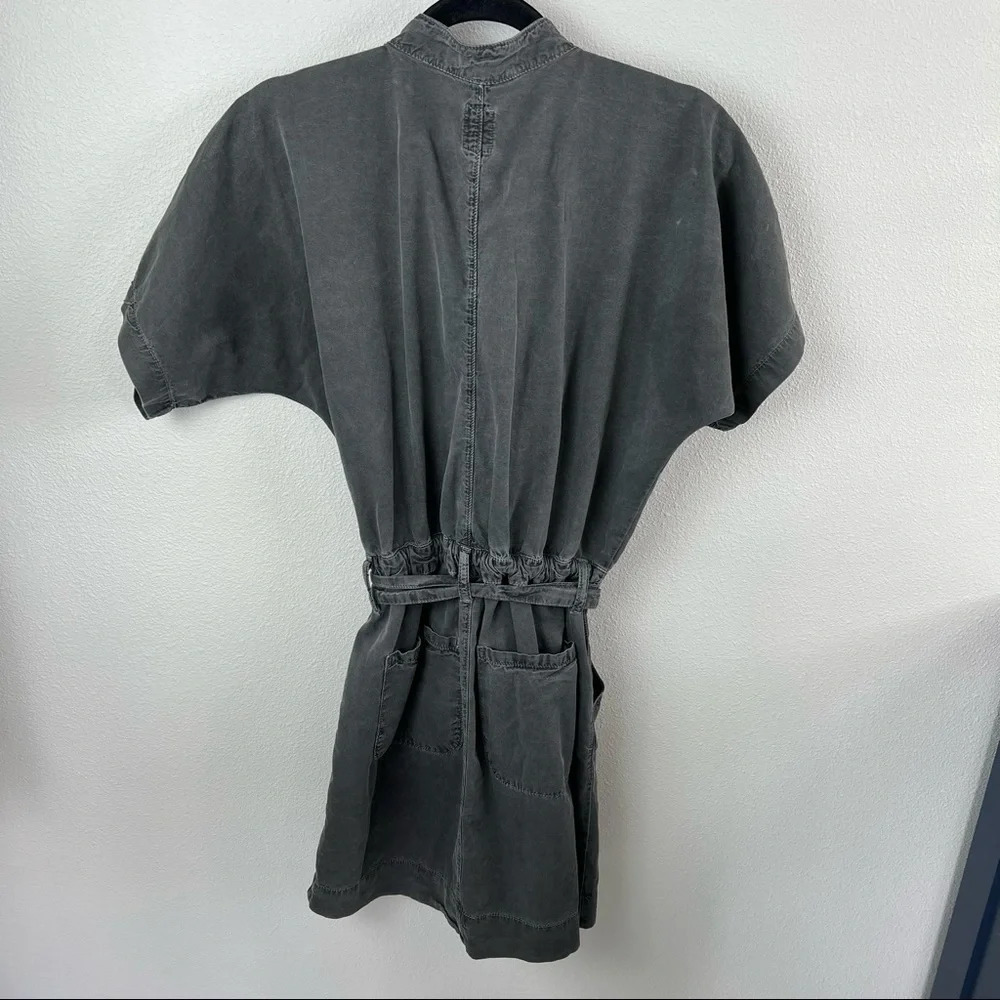 NSF Polly Zip Dress Cotton Pigment Black Denim Casual Women’s Streetwear 0 - Picture 11 of 13